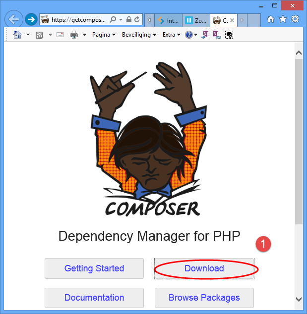 PHP Composer downloaden